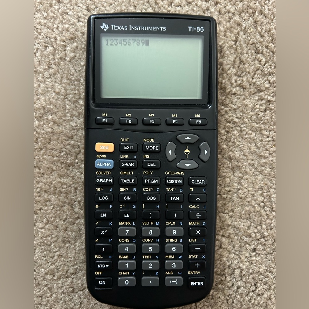 Texas Instruments TI-86 Black Graphing Calculator